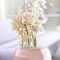 Lagurus (gedroogd) Lathyrus odorathus Clematis Amazing London Calla Holografic Pastels